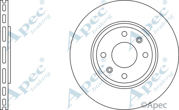 APEC BRAKING Jarrulevy DSK642